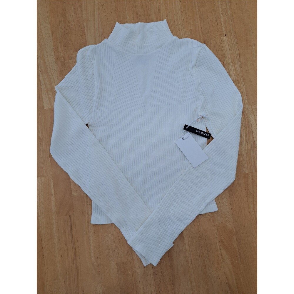 Social Revival & Eye Candy Long Sleeve Ribbed Tops Juniors Size S/M NWT
